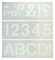 Creative Start Durable and Reusable Plastic Stencil Kit, Helvetica Font,  3-inch Characters and Numbers